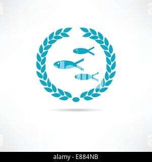 fish icon Stock Vector
