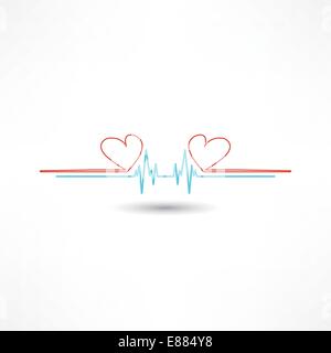 cardiogram icon Stock Vector