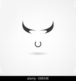 bull icon Stock Vector