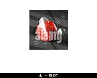 Glossy color circles on black vector Stock Vector