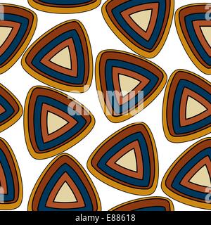 Seamless pattern with triangular elements Stock Vector