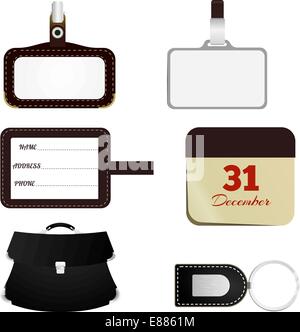 Set of items for business Stock Vector
