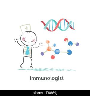 Immunologist Stock Vector