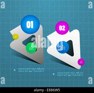 Arrow option vector steps banner template Stock Vector