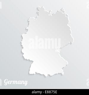 Abstract icon map of  Germany on a gray background Stock Vector