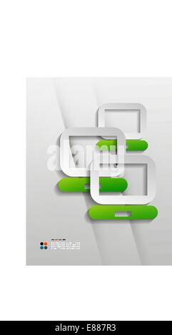Vector file program modern 3d paper design Stock Vector