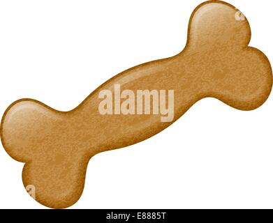 Dog biscuits in the shape of bones Stock Vector