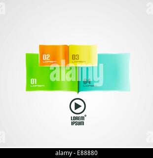 Vector flag presentation template Stock Vector