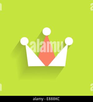 Vector crown icon modern flat design Stock Vector Image & Art - Alamy