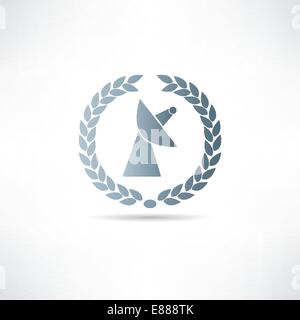 satellite icon Stock Vector