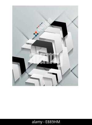 Vector arrows paper modern design Stock Vector