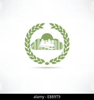 city icon Stock Vector