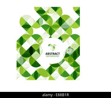 Green modern geometrical abstract background Stock Vector