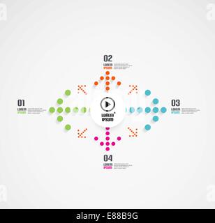arrow infographics design template. Vector illustration Stock Vector ...