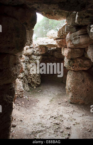 Talati de Dalt prehistoric site, Menorca, Balearic Islands, Spain Stock Photo