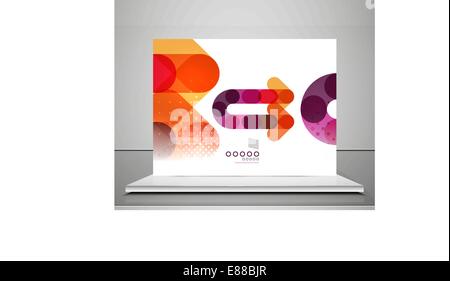 Arrow background abstract geometric design template Stock Vector