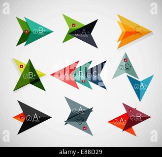 Huge set of arrow infographic templates #2 for business background ...