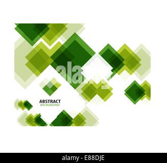 Green modern geometrical abstract background Stock Vector