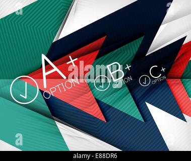 Infographic geometrical shape abstract background. For infographics, business backgrounds, technology templates, business cards Stock Vector