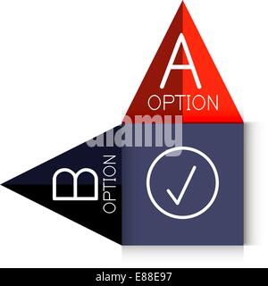 Vector color paper arrow design template for business background | numbered banners | business lines | graphic website layout vector Stock Vector