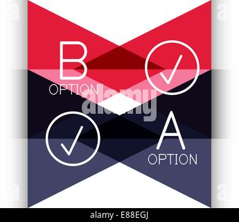 Vector color paper arrow design template for business background | numbered banners | business lines | graphic website layout vector Stock Vector