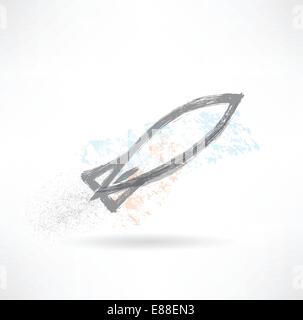 Rocket icon. Stock Vector