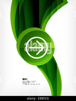 Abstract wave poster Stock Vector