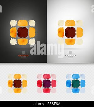 Geometric abstract shape - business symbol for business, technology, presentation, template Stock Vector