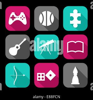Entertainment icons Stock Vector