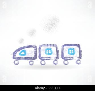Train icon. Stock Vector