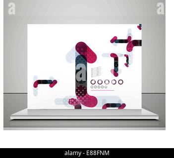 Arrow background abstract geometric design template Stock Vector