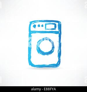 washing machine icon Stock Vector