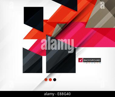 Abstract geometric shape composition Stock Vector