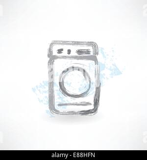 washing machine grunge icon. Stock Vector