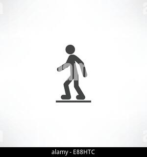 Walking man Stock Vector