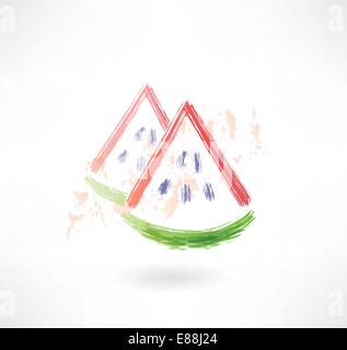 Isolated Cut Watermelon Image Vector Illustration Design Stock Vector 