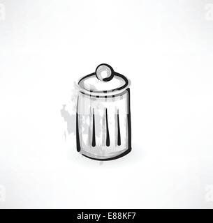 trash grunge icon Stock Vector