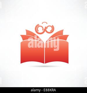 red book icon Stock Vector