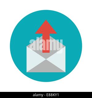 outgoing messages icon Stock Vector