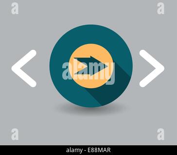 Fast forward directional arrow icons. Arrow sign and arrow pointer ...