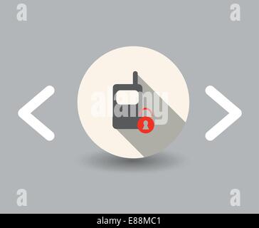 Black closed padlock is blocking access with blocked sign Stock Vector ...