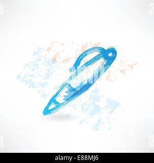 fountain pen grunge icon Stock Vector
