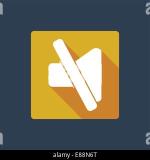 Mute button icon Stock Vector