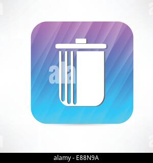 trash icon Stock Vector