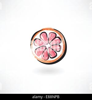 Grunge icon - Grapefruit Stock Vector Image & Art - Alamy