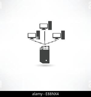 computer network Stock Vector