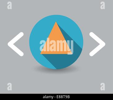triangle icon Stock Vector