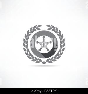 sheriff icon Stock Vector