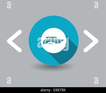 ship icons Stock Vector