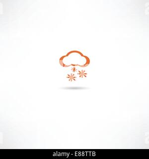 snowfall icons Stock Vector